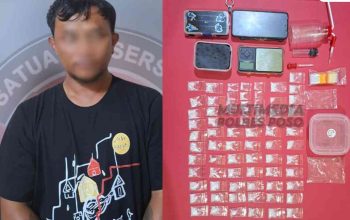 Polres Poso Tangkap Residivis Narkoba di Tentena, Sita 71 Paket Sabu