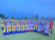 Duel Jurnalis palu fc dan Pemda Touna Berbuah Gol Spesial dari Sang Bupati