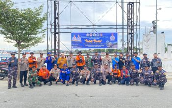 Gerakan Indonesia Asri, TNI-Polri Bersama Pemda Gelar Aksi Bersih Teluk Lalong