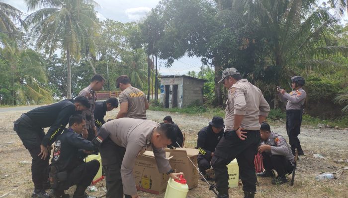 Polres Parigi Moutong Perkuat Siaga Karhutla, Titik Api Berhasil Dipadamkan