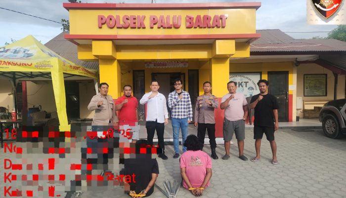 Polsek Palu Barat Bongkar Kasus Pencurian Besi Tower PLN, Dua Pemuda Ditangkap