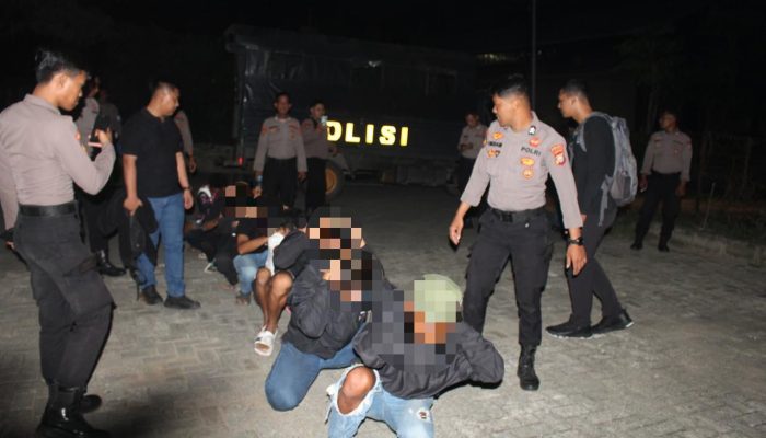 Operasi Pekat I Tinombala 2026, Polda Sulteng Tertibkan Parkir Liar dan Geng Motor di Palu