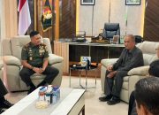 Pangdam XXIII/PW Terima Ketua PT Sulteng, Bahas Sinergi Pemberantasan Narkoba
