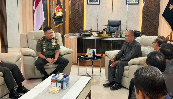 Pangdam XXIII/PW Terima Ketua PT Sulteng, Bahas Sinergi Pemberantasan Narkoba