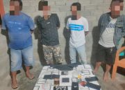 Ops Pekat Tinombala 2026: Pesta Sabu di Tomini Dibongkar, 4 Orang Diamankan