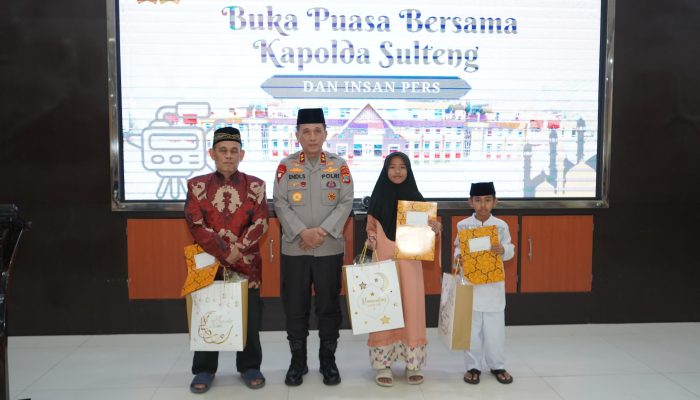 Kapolda Sulteng Buka Puasa Bareng Pers, Perkuat Kolaborasi dan Santuni Anak Yatim