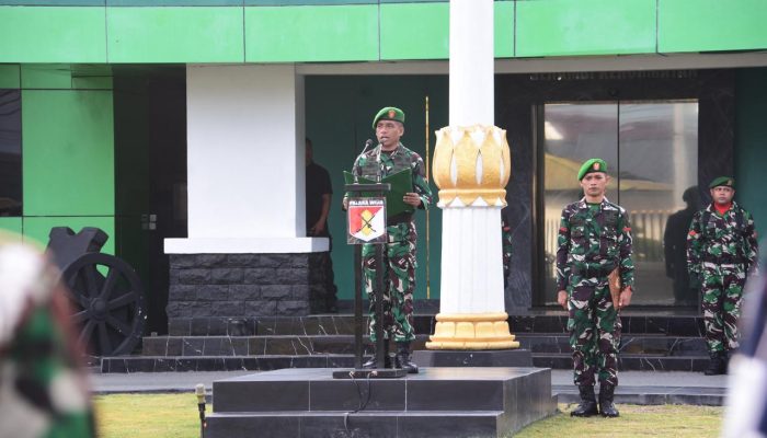 Kodam XXIII/Palaka Wira Gelar Upacara Senin, Perkuat Disiplin Prajurit