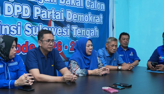 Musda Demokrat Sulteng 2026 Digelar 8 Mei, Pendaftaran Ketua Dibuka