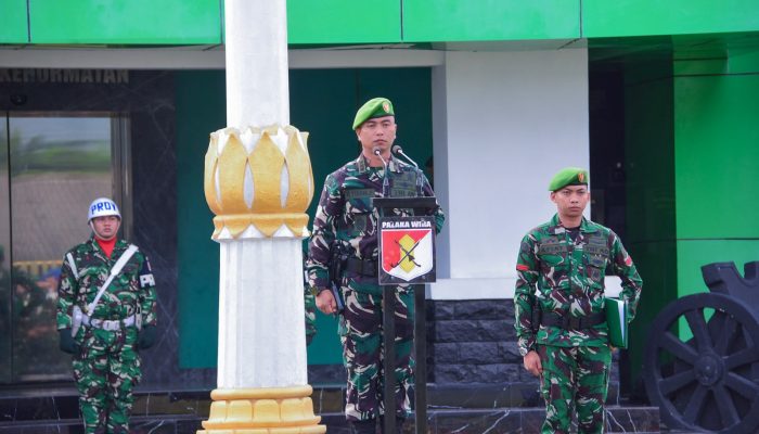 Upacara Senin Kodam XXIII/PW Perkuat Disiplin dan Loyalitas Prajurit
