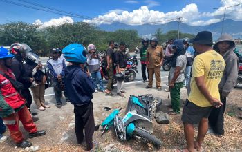 Warga Mamboro Bakar Motor Pelaku Percobaan Pencurian Elpiji