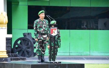 Kodam XXIII/Palaka Wira Gelar Upacara Mingguan, Perkuat Disiplin Prajurit