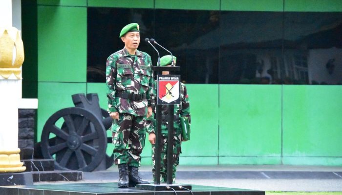 Kodam XXIII/Palaka Wira Gelar Upacara Mingguan, Perkuat Disiplin Prajurit
