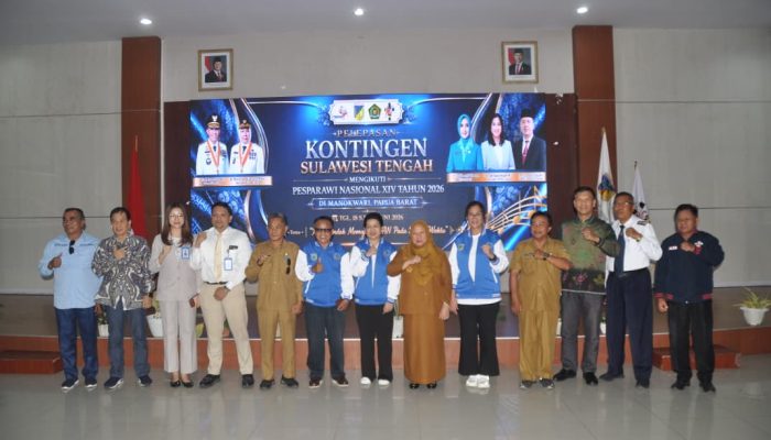 Kontingen Sulteng Dilepas ke Pesparawi Nasional, Target Bawa Pulang Lima Emas