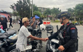 Brimob Sulteng Perketat Patroli di Pantai Kampung Nelayan