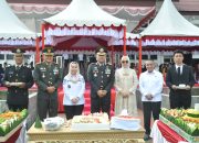 Wali Kota dan Wakil Wali Kota Palu Hadiri Upacara HUT Bhayangkara ke-80