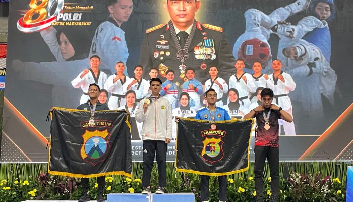 Polda Sulteng Borong Tiga Emas di Kejurnas Taekwondo Kapolri Cup VII 2026