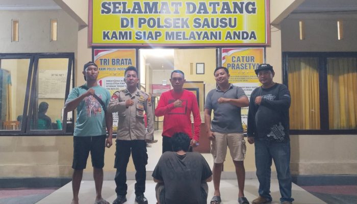 Beraksi Saat Korban ke Sawah, Terduga Pencuri Ditangkap Polsek Sausu