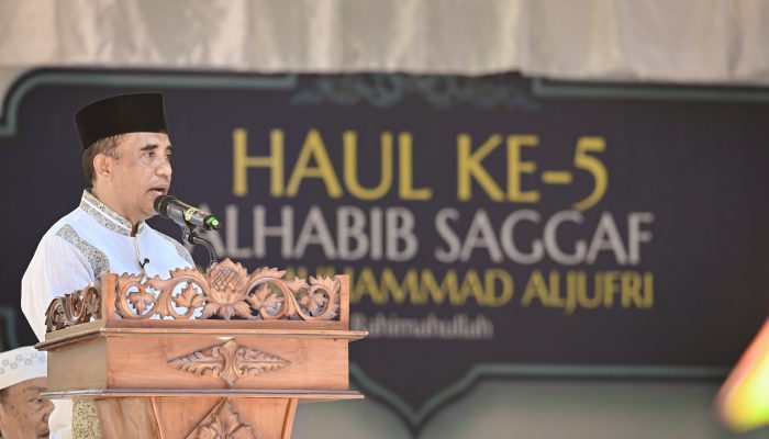 Haul ke-5 Habib Saggaf, Anwar Hafid Ajak Jadikan Ilmu Panglima Kehidupan