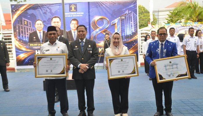 Pemkot Palu Raih Dua Penghargaan di Hari Pengayoman ke-81