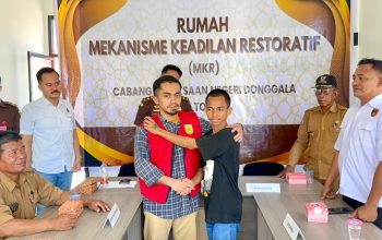 Kejari Donggala Fasilitasi Perdamaian Perkara Penganiayaan