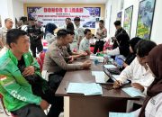 Polantas dan Ojol Bersama dalam Aksi Donor Darah di Palu