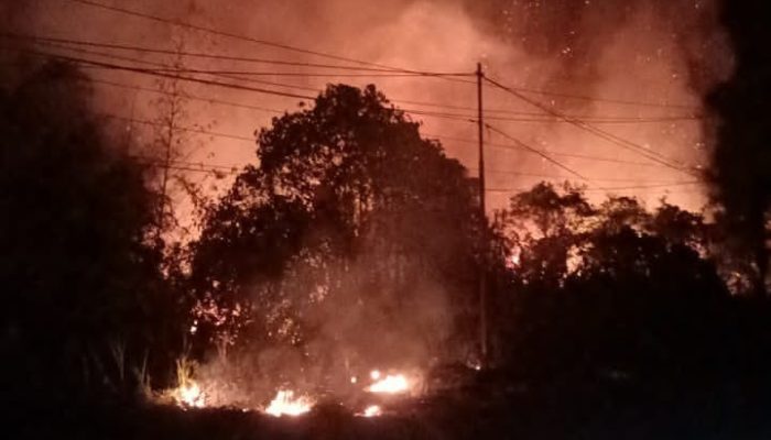 Karhutla Melanda Bolano Barat, Api Belum Padam