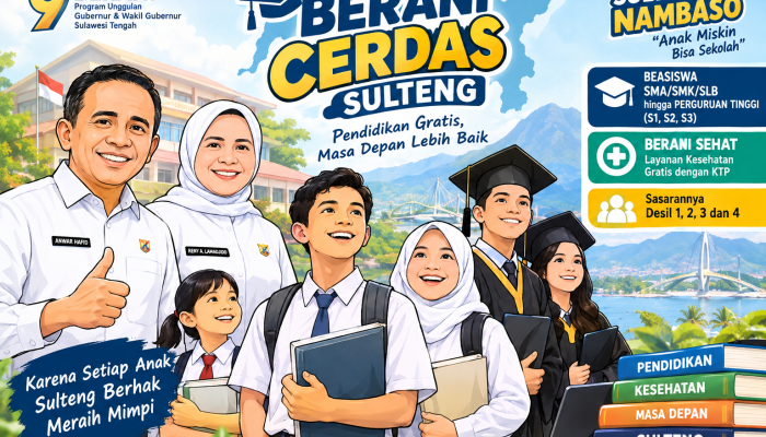 Berani Cerdas Sulteng Bantu Puluhan Ribu Mahasiswa